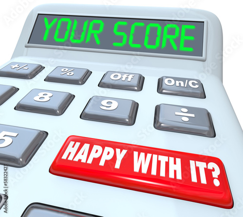 Illustration: Your Score Calculator Adding Total Result Numbers Your Score Calculator Adding Total Result Numbers
