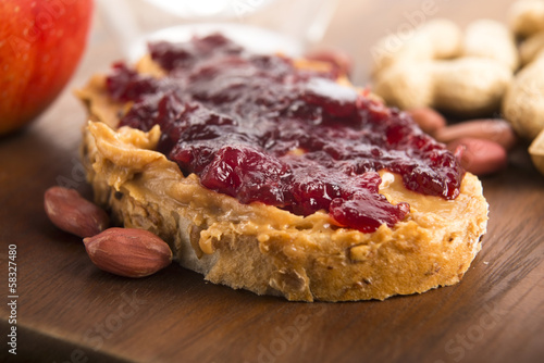 Photo: Peanut Butter and Jelly Sandwich Peanut Butter and Jelly Sandwich