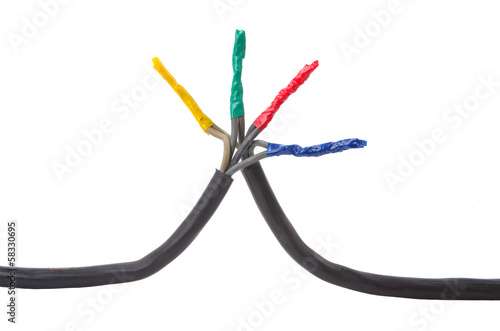 Photo: Electrical connection cable, insulated Electrical connection cable, insulated