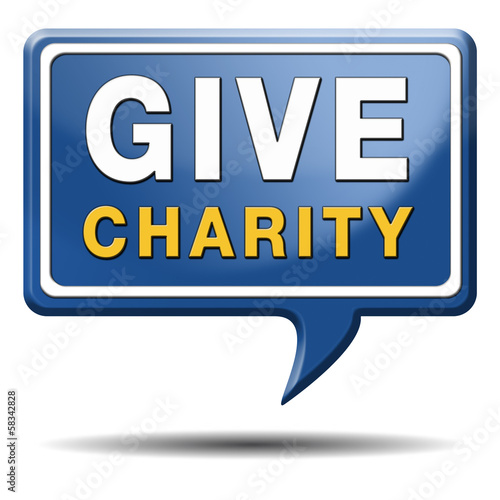 Illustration: give charity give charity