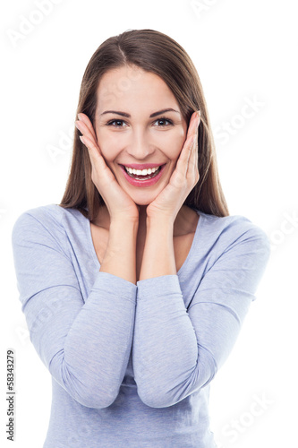 Photo: Amazed young woman Amazed young woman