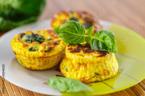Photo: baked omelet with brussels sprouts baked omelet with brussels sprouts