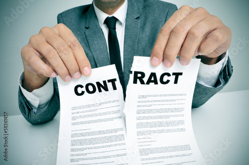 Photo: rip up the contract rip up the contract