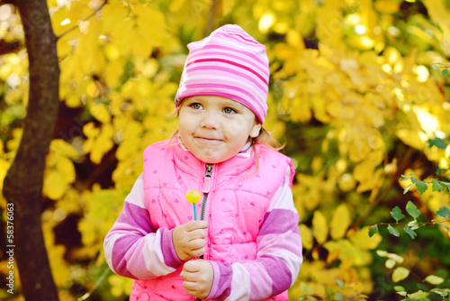 Photo: happy child with lollipop happy child with lollipop