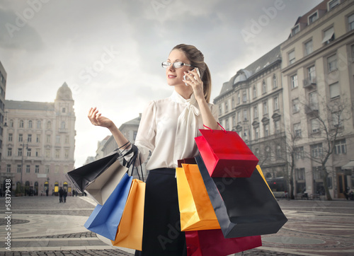Photo: Shopping in the City Shopping in the City