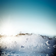 Avalanche in mountains. Real close-up photograph Avalanche in mountains. Real close-up photograph