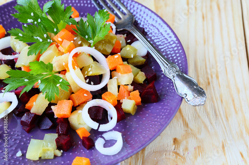 Photo: Traditional Russian salad Traditional Russian salad