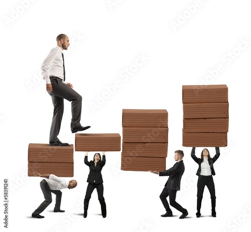 Photo: Success of teamwork Success of teamwork