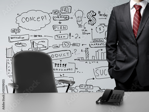 Photo: businessman in office businessman in office