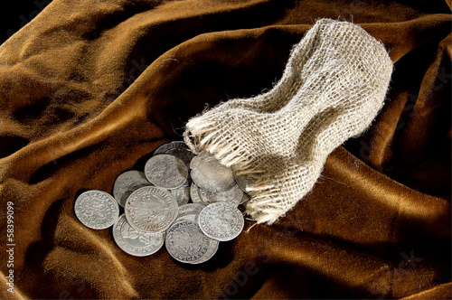Photo: silver coins silver coins