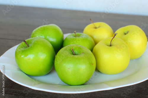 Photo: Green and Yellow Apples Green and Yellow Apples