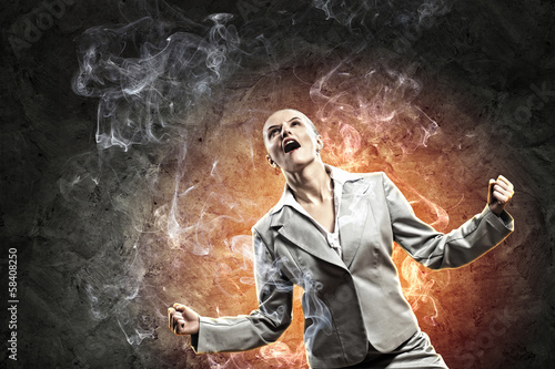 Photo: businesswoman in anger businesswoman in anger
