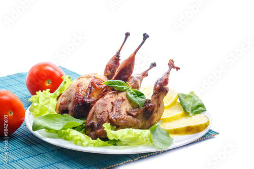 Photo: roasted quail roasted quail