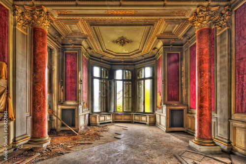 Photo: Empty majestic room in an abandoned manor Empty majestic room in an abandoned manor