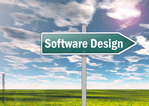 Illustration: Signpost "Software Design" Signpost "Software Design"