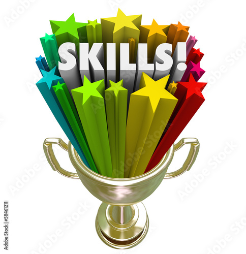 Illustration: Skills Gold Trophy Best Skillset Experience in Demand Skills Gold Trophy Best Skillset Experience in Demand