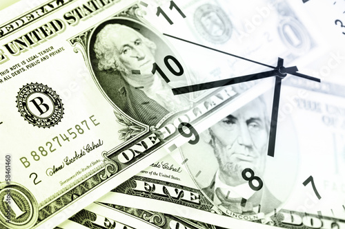 Photo: Time is money concept Time is money concept