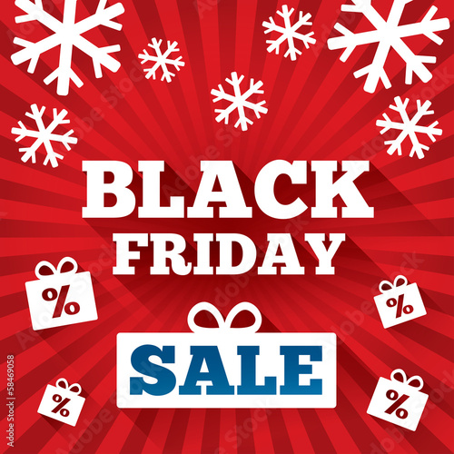 Illustration: Black Friday Sale background. Christmas background Black Friday Sale background. Christmas background