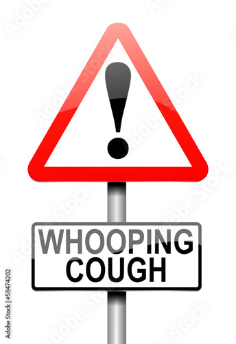 Illustration: Whooping cough concept. Whooping cough concept.