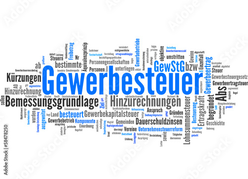 Vector: Gewerbesteuer (Gewerbesteuererklärung, Gewerbe, Steuer) Gewerbesteuer (Gewerbesteuererklärung, Gewerbe, Steuer)