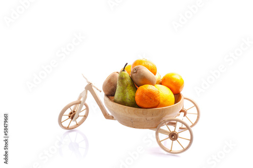 Photo: fresh fruit ride a tricycle wooden bike fresh fruit ride a tricycle wooden bike