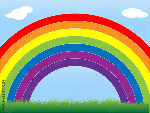 Vector: Rainbow Abstract Background Rainbow Abstract Background