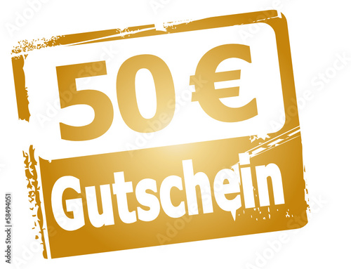 Vector: 50 € Gutschein 50 € Gutschein