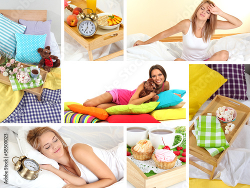 Photo: Waking up themed collage Waking up themed collage