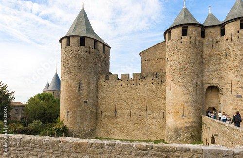 Photo: Medieval city of Carcassonne in France Medieval city of Carcassonne in France