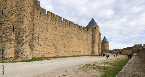 Photo: Medieval city of Carcassonne in France Medieval city of Carcassonne in France