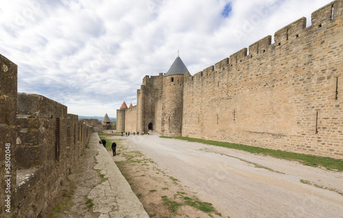 Photo: Medieval city of Carcassonne in France Medieval city of Carcassonne in France
