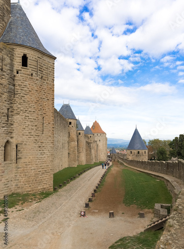 Photo: Medieval city of Carcassonne in France Medieval city of Carcassonne in France