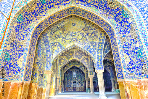 Photo: Imam Mosque viewed from entrance in Isfahan, Iran Imam Mosque viewed from entrance in Isfahan, Iran