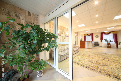 Photo: Entrance door to coridor with reception area Entrance door to coridor with reception area