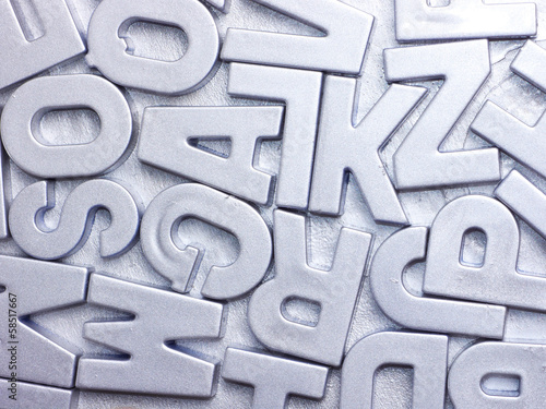 Photo: silver letters silver letters