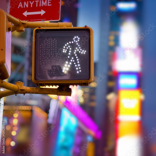 Photo: New York Walk Sign New York Walk Sign