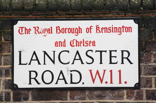 Photo: Lancaster road a famous London Address Lancaster road a famous London Address