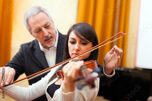 Photo: Violin lesson Violin lesson