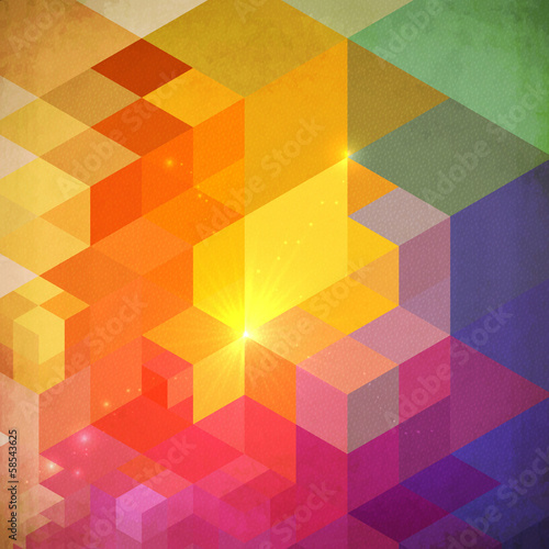 Vector: Vibrant colorful abstract geometry background Vibrant colorful abstract geometry background