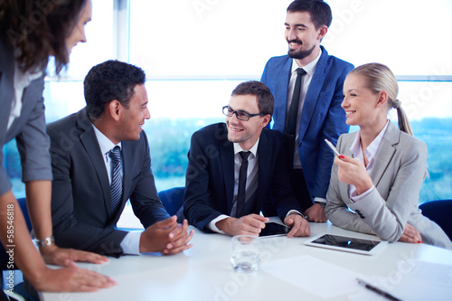 Photo: Discussing ideas Discussing ideas