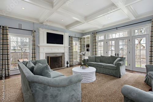 Photo: Family room with fireplace Family room with fireplace