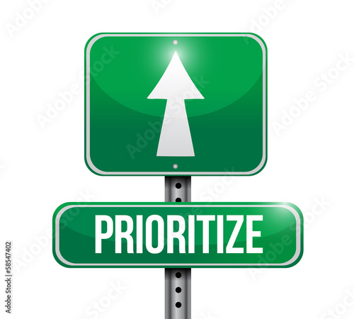 Illustration: prioritize road sign illustration design prioritize road sign illustration design