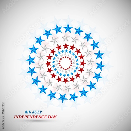 Vector: 4th July American Independence Day star background vector illust 4th July American Independence Day star background vector illust