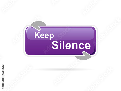 Vector: Keep silence message board Keep silence message board