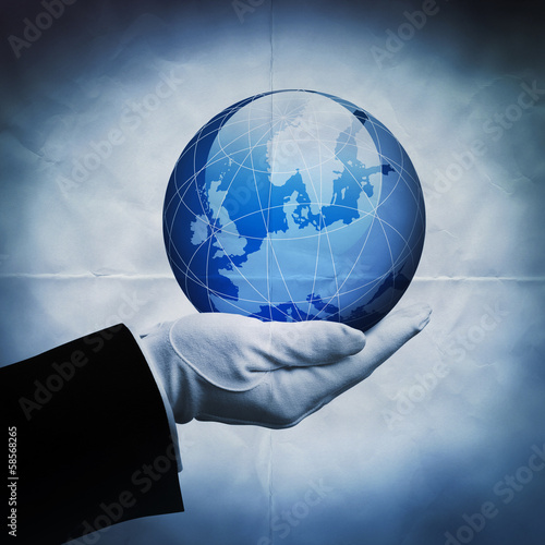 Photo: europe globe paper backdrop europe globe paper backdrop