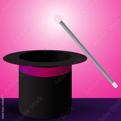 Vector: Magic hat, symbol of all possibilities Magic hat, symbol of all possibilities