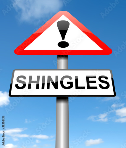 Illustration: Shingles concept. Shingles concept.