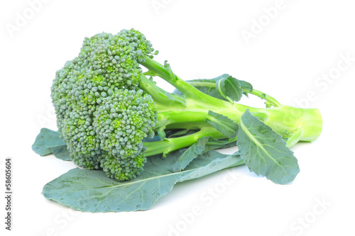 Photo: Broccoli isolated on white Broccoli isolated on white