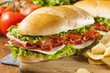 Homemade Italian Sub Sandwich Homemade Italian Sub Sandwich