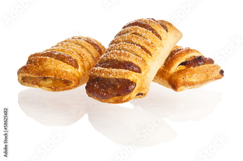 Photo: Fresh baked buns with jam Fresh baked buns with jam